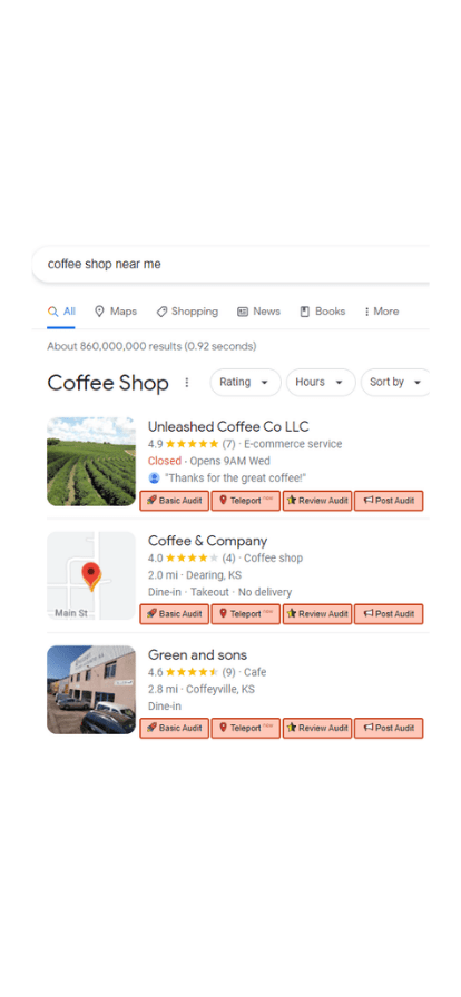 Searching Coffee Shop Near Me On Google