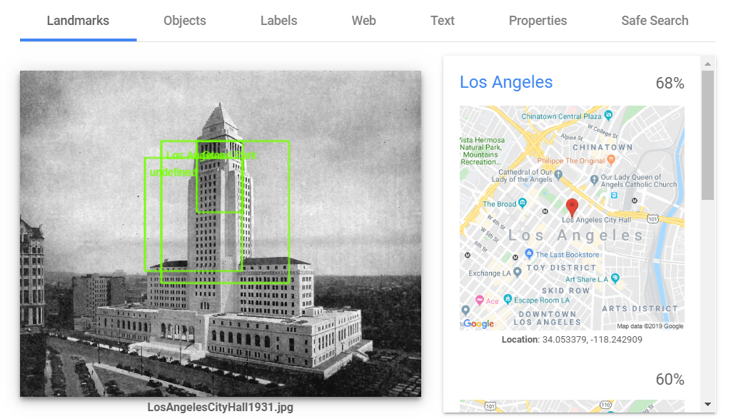Showing specific landmarks in your city