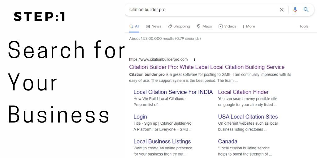 Searching A Business Name On Google