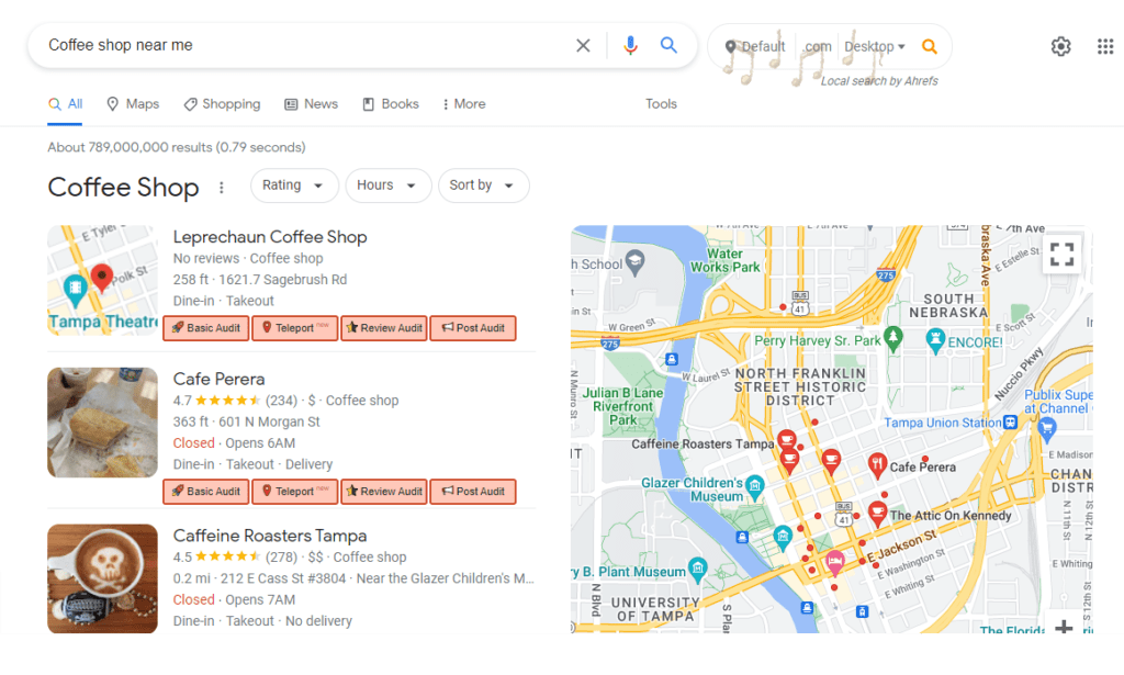 Coffee shop near me Google Search