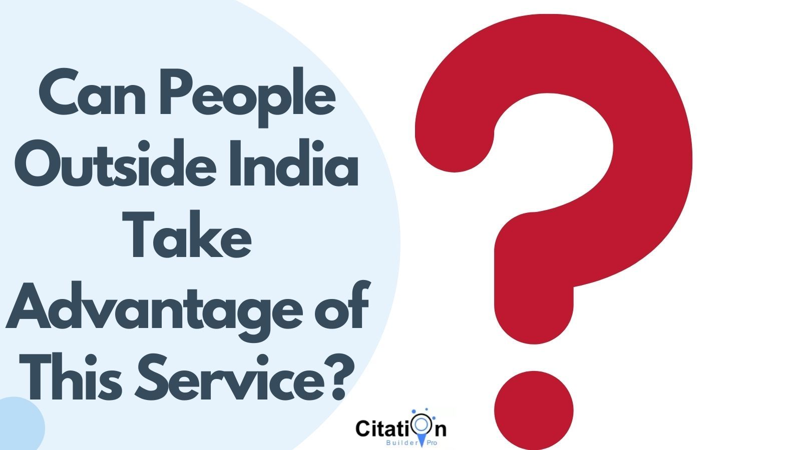 Can People Outside India Take Advantage of This Service