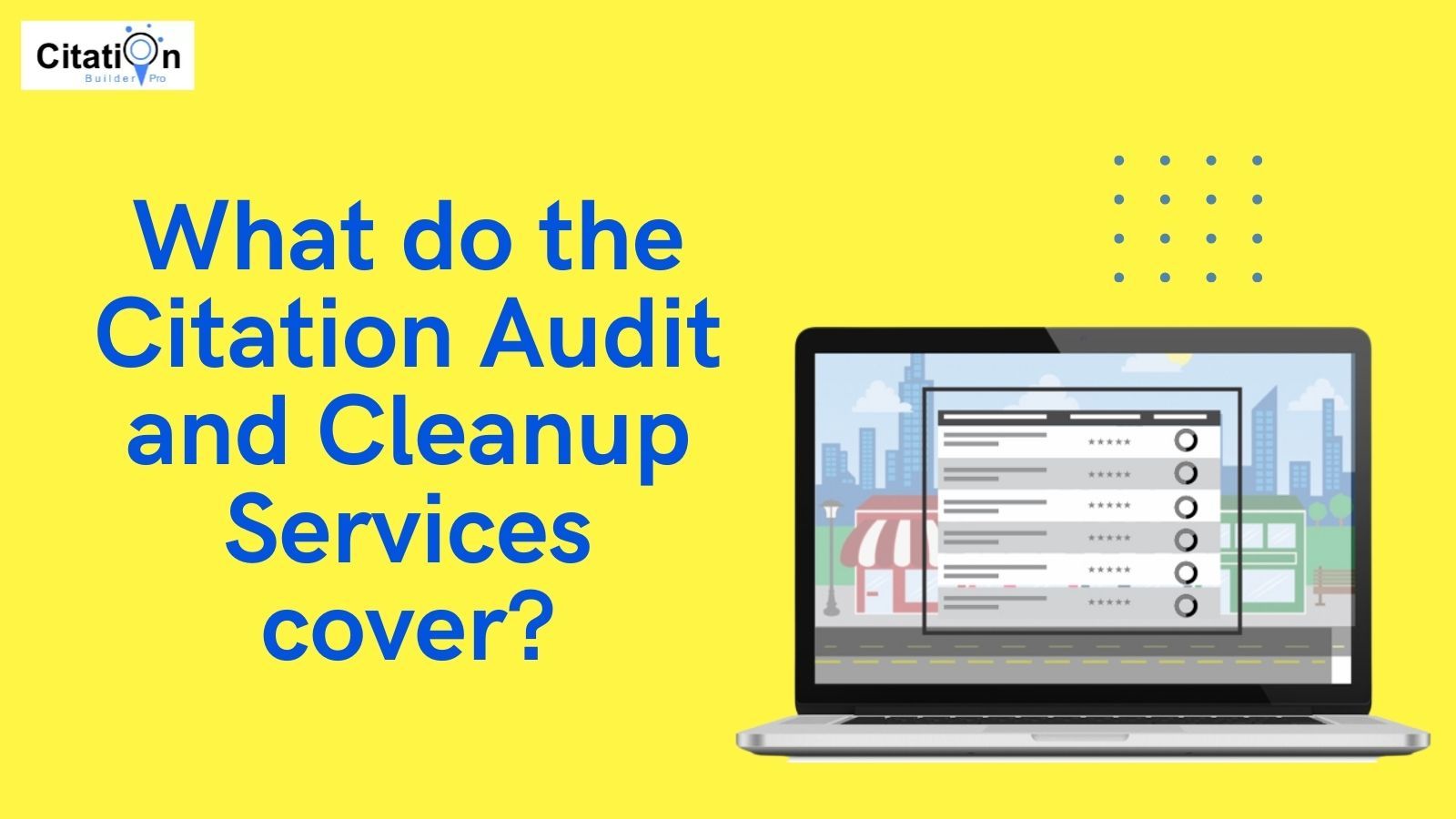 What do the Citation Audit and Cleanup Services cover